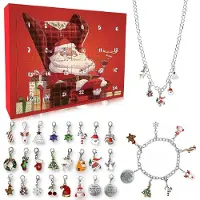 Sonstiges Calendrier de l'Avent 2024 pour les adolescentes Bracelet Collier Bijoux de Noël