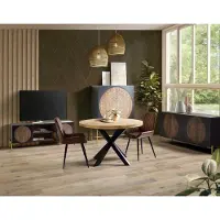 GINER Y COLOMER Fauteuil en cuir Avelu 87 cm x 53 cm x 63 cm