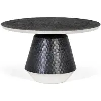 GINER Y COLOMER Table basse Nia en métal, 42 cm x 75 cm x 75 cm,