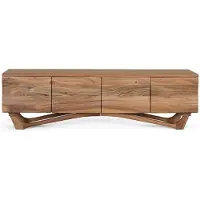 GINER Y COLOMER Meuble Tv Fabriqué À La Main En Bois D'acacia 170cm