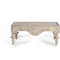 GINER Y COLOMER Table basse en bois de manguier du Caire, 45 cm x 110 cm x 60 cm,
