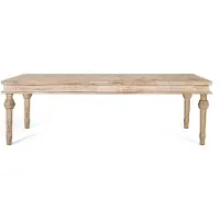 GINER Y COLOMER Table à manger Koral en bois de manguier, 76 cm x 200 cm x 100 cm,