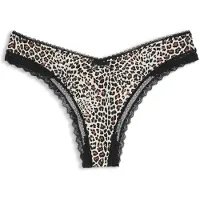HUGO String en microfibre stretch avec finitions en dentelle