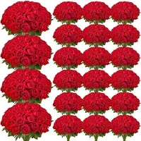 StarTech.com Roses artificielles rouges 500 pièces - Fleurs artificielles de roses - Fausses roses pour décoration - Fleurs artificielles de haute qualité