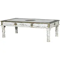 ZENZERO E COLORE Table basse en bois de manguier Savi, 45 cm x 140 cm x 80 cm, Giner y Colomer