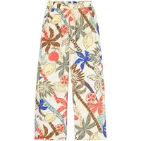 Garcia R260310 femme Pantalon, M, Blanche, Relaxed fit