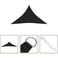 The Living Store Store 160 g/m² Noir 4x4x5,8 m HDPE