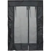 OEM Porte de tente - Porte de tente en non-tissé imperméable - Porte de tente de camping - Fixation - 180 x 133 cm - Noir