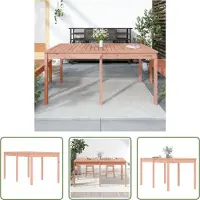 The Living Store Table de jardin 159,5x82,5x76 cm bois massif douglas