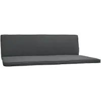 Beautissu Coussin pour balancelle Hollywood, 3 places, lot de 2, modèle Loft HS, 180 x 50 cm, gris