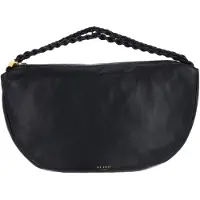 Ted Baker Cuir sac à main Islo Leather Statement Hardware Large Hobo Bag Black noir