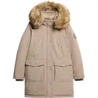 Superdry Everest Faux Fur Jacket Beige M Femme