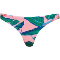 Superdry pour femme. W3010405A Bas de bikini rose tropical audacieux (L), Beachwear, Polister recyclé, Durable