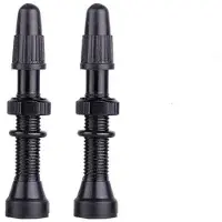 OEM Valves Presta tubeless pour vélos de course et VTT - Aluminium, 60 mm, noir