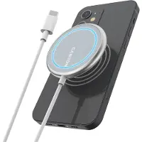 Canyon CNS-WCS100 Ladegerät Wireless QI für Apple USB-C 15W silver retail