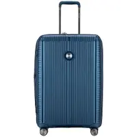 Verage Valise à roulettes Rome Spinner taille M avec serrure à combinaison TSA – Valise à coque rigide extensible. Couleur : bleu