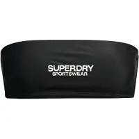 Superdry Logo Bandeau Bikini Top Noir L Femme