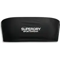 Superdry Logo Bandeau Bikini Top Noir M Femme