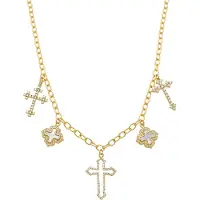 Luxenter Collier Luxenter Lysay En Métal Finition Or Jaune 18 Carats Lysay Brilliant Zirconia.