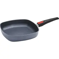 Norbert Woll Poêle en fonte Woll Diamond Lite, carrée : manche amovible, 24 x 24 cm, hauteur 5,5 cm, compatible avec tous les types de cuisinières, y compris l'induction