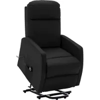 Syfax Fauteuil releveur noir similicuir