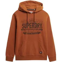 Superdry Heritage Brand Relaxed Fit Hoodie Marron L Homme