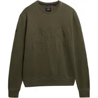 Superdry Athletic Emboss Relaxed Fit Sweatshirt Vert L Homme