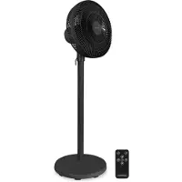 Vonroc Ventilateur sur pied – réglable sur 3 hauteurs – noir | avec télécommande