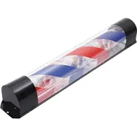 StarTech.com Applique murale rotative pour salon de coiffure - Lampe LED pour barbier - 20W - 220V - Forme cylindrique - Fixation murale - Rouge
