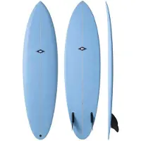 NSP Gemini Twin Pu 6´2´´ Surfboard Bleu 187.9 cm