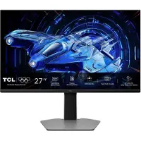 TCL Écran de jeu QD-Mini LED 27G64, 27 pouces, QHD (2560 x 1440), 180 Hz, 1 ms GTG, AMD FreeSync Premium, compatible G-Sync, HDR600, 2 ports HDMI, DisplayPort, prise jack, pivot, noir/gris