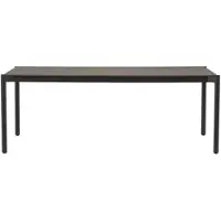 Ebuy24 Bo table de jardin 104x204cm noir,gris,pierreReproduction.