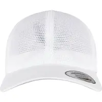 Flexfit 360 Omnimesh Trucker Snapback Cap - Blanc