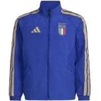 Adidas Italy Home Anthem Full Zip Sweatshirt Bleu 7-8 Years Enfants