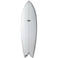 NSP Double Vision Pu 5´11´´ Surfboard Argenté 180 cm