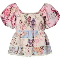 Y.A.S Chemisier 'YASMESSA' ivoire / bleu pastel / rose / blanc