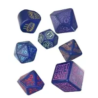 Q-workshop Happy Birthday Streamers Dice 7 Units Violet Enfants