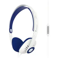 Koss Casque avec Fil et Microphone, Headphones On Ear Ouvert, Jack 3.5 mm KPH30iW Blanc