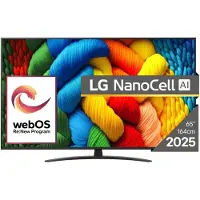 LG NanoCell AI 65NANO81A3A TV 165,1 cm (65") 4K Ultra HD Smart TV Wifi Noir