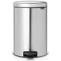 Brabantia NewIcon Poubelle à pédale 20 Litres Mat Acier