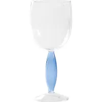 Zafferano Lot De 4 Verres À Vin Rouge Série Dorici En Verre Borosilicaté Soufflé À La Main Avec Jambe Creuse Couleur Transparente Et Bleu Élégant