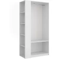 Vicco armoire Elmo Blanc 80x200cm Lot de 2, Model 61348
