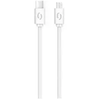Aligator Câble de données POWER 3A, USB-C/microUSB blanc