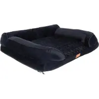 Purlove Lit orthopédique pour chien 80 × 65 cm, taille M, noir