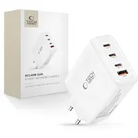 Tech-Protect Chargeur réseau Nc140W-Gan à 4 ports, PD 140 W / QC 3.0, blanc