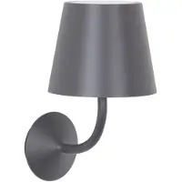 Zafferano Poldina 230V Applique D'Extérieur En Aluminium Moulé Sous Pression Gris Foncé Avec Diffuseur En Polycarbonate Transparent Ip54 E27
