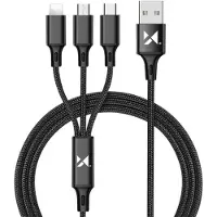 Wozinsky Câble USB 3en1 Câble de charge type C / Micro USB / Lightning 2.8A 1.25m