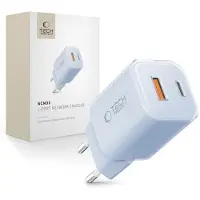 TechProtection Ncm33W Chargeur réseau 2 ports Pd33W/Qc3.0 - Bleu