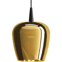 Zafferano Lampe À Suspension Bilia 230V Led 8W 3000K Diamètre 18 Cm Verre Borosilicate Noir Et Or Antique, Design Élégant Pour Intérieurs Modernes