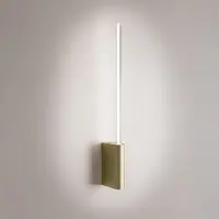 Zafferano Brilliant Applique Led 1 Lumière Série Brilliant Finition Or, Design Minimaliste Cylindrique, Technologie Triac Dimmable, Ip20, 5W, 3000K